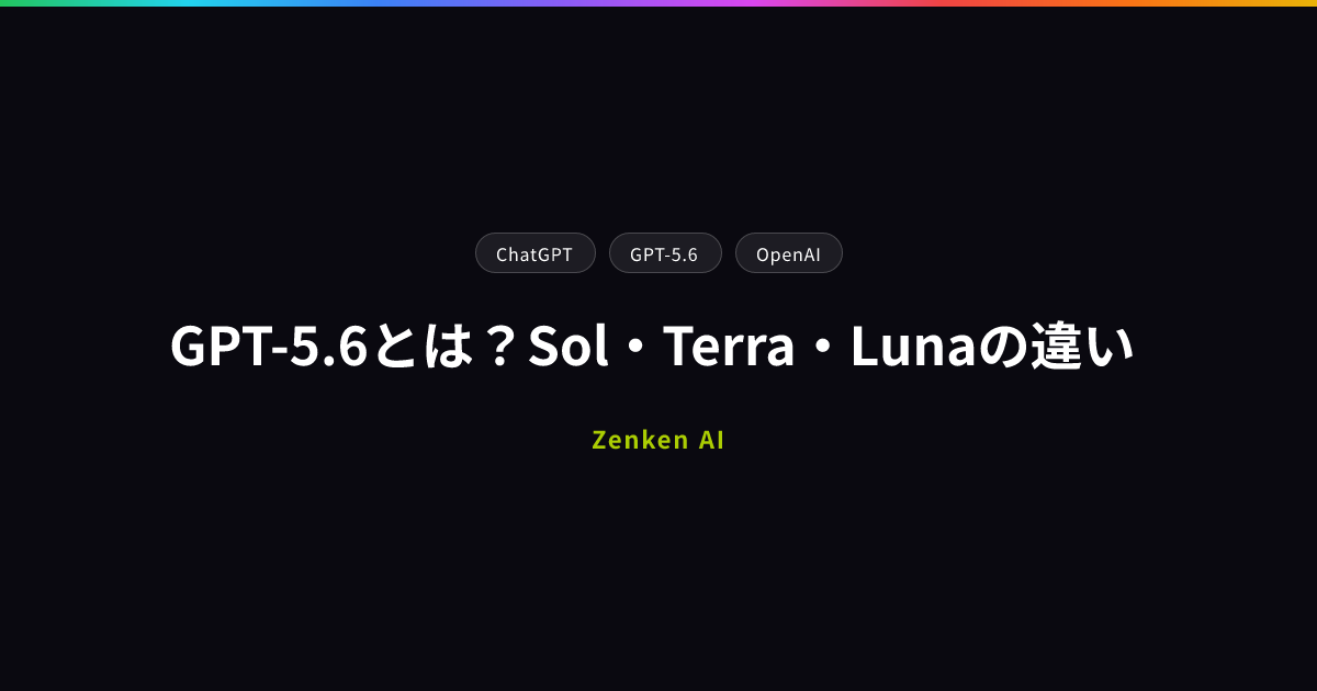 img of GPT-5.6とは？Sol・Terra・Lunaの違い